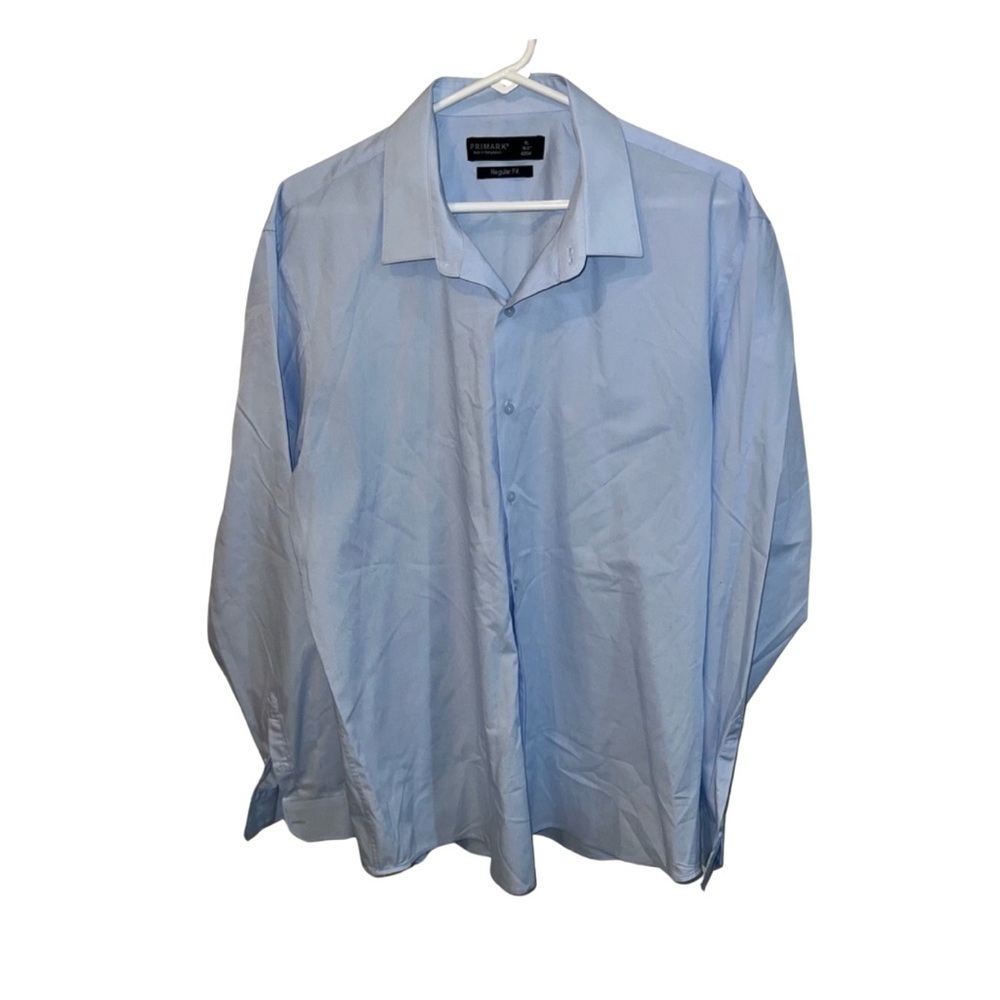 Primark Men’s XL Regular Fit Blue Dress Shirt – Elegant and Comfortable